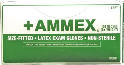-Ammex 9.0 Latex Gloves (100) product image