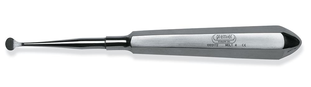 Surgical Bone Curette, Molt, Single-End, Medium Stainless Steel Handle, # 4, 1/Pk, 1003172 thumbnail 10