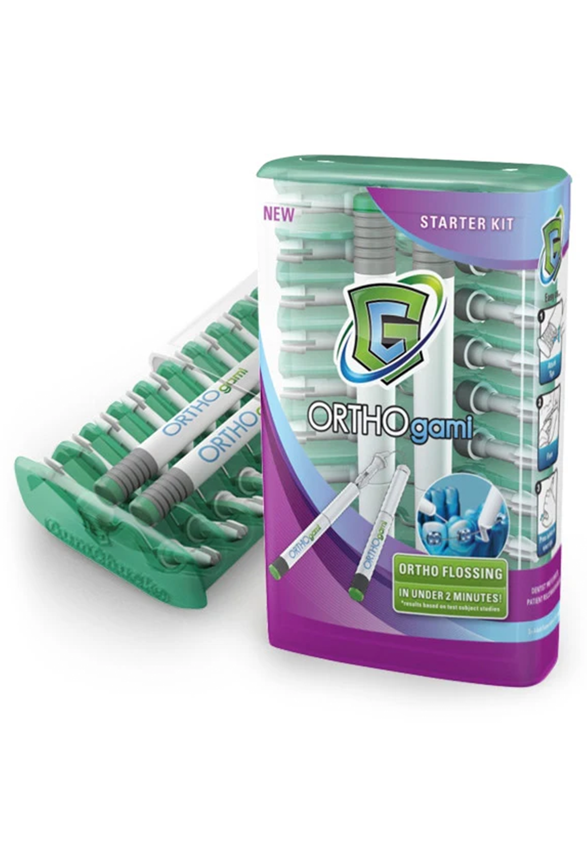 ORTHOgami Starter Pack (1 Set Hndls/10 Floss Tips) product image