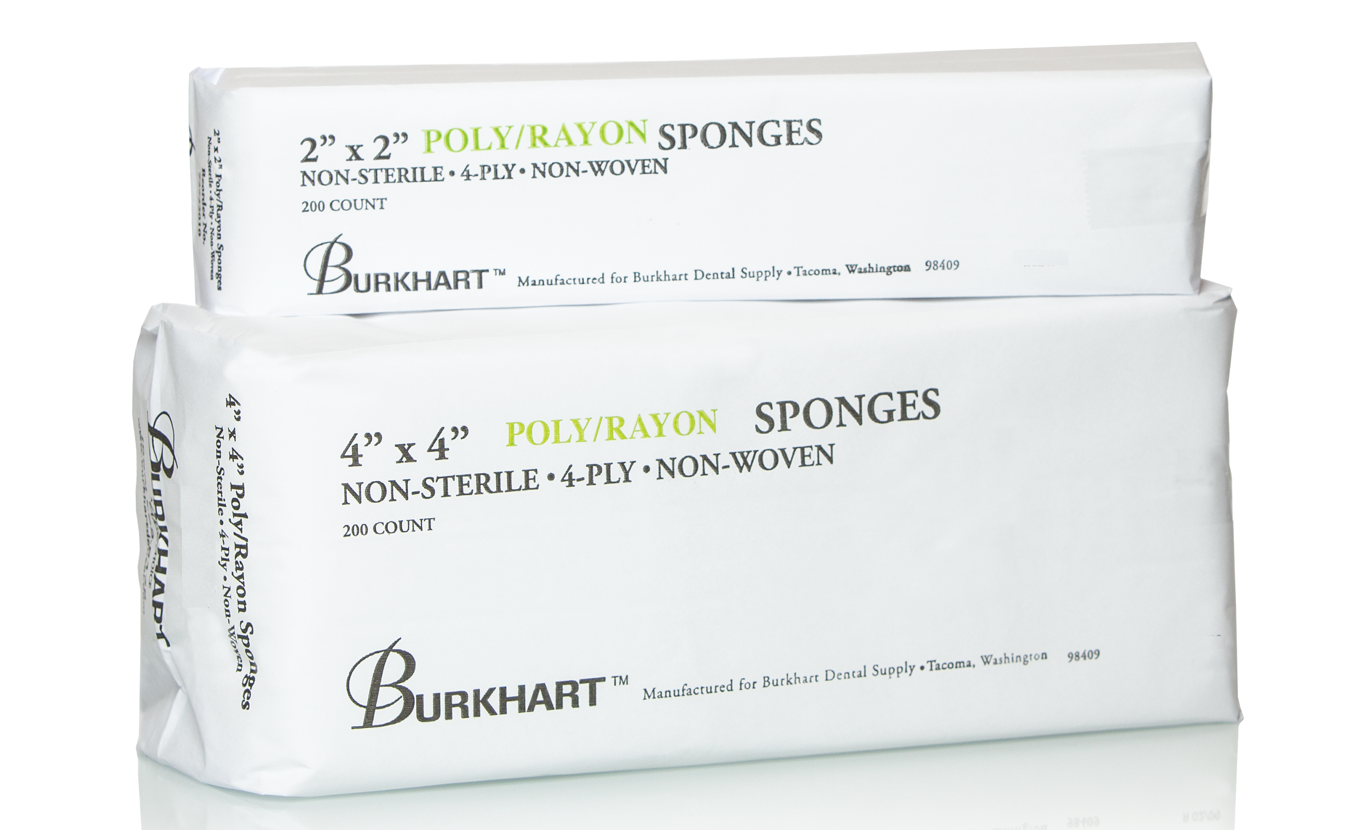 4x4 4-Ply Poly/Rayon Non-Woven Sponges NEW (2M) - 4x4 4-Ply Poly/Rayon Non-Woven Sponges NEW (2M) - Image 1