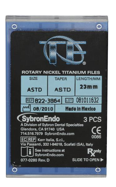 TF Twisted Files Rotary File 23 mm Nickel Titanium 3/Bx thumbnail 12