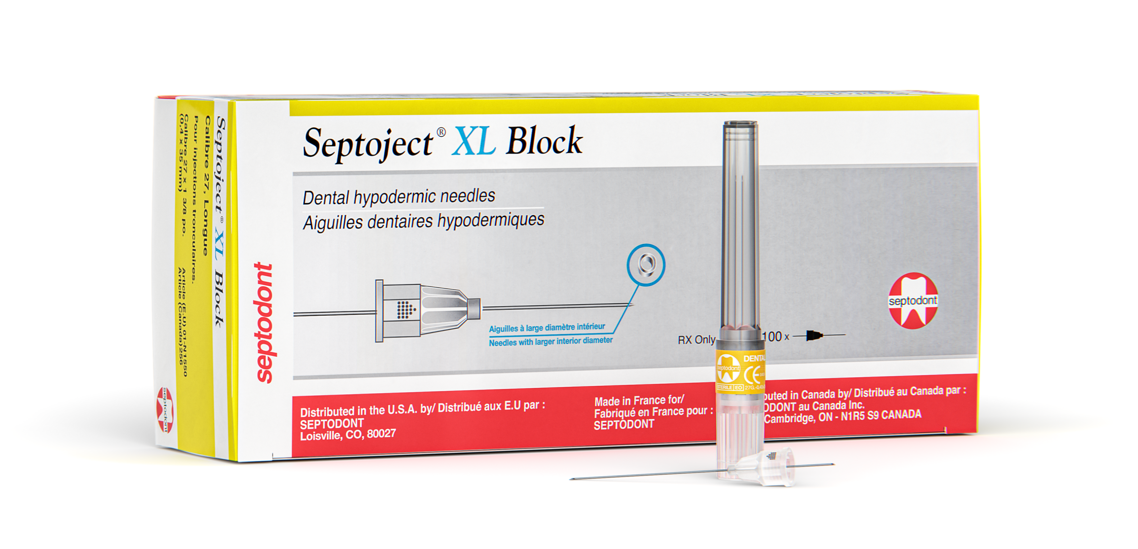 Septoject XL 27Ga Block Needles (100) - Septoject XL 27Ga Block Needles (100) - Image 1