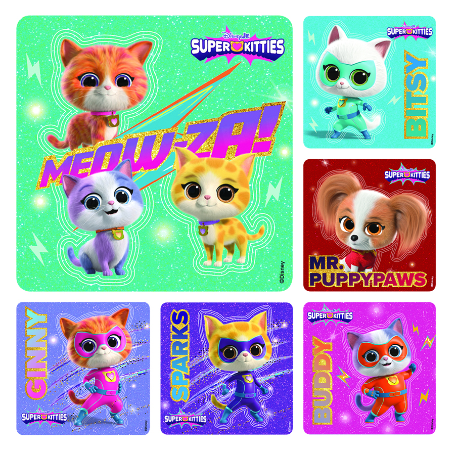 Disney Stickers Kids SuperKitties 100/Rl thumbnail 3