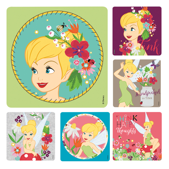 Stickers Tinkerbell Assorted 100/Rl thumbnail 2