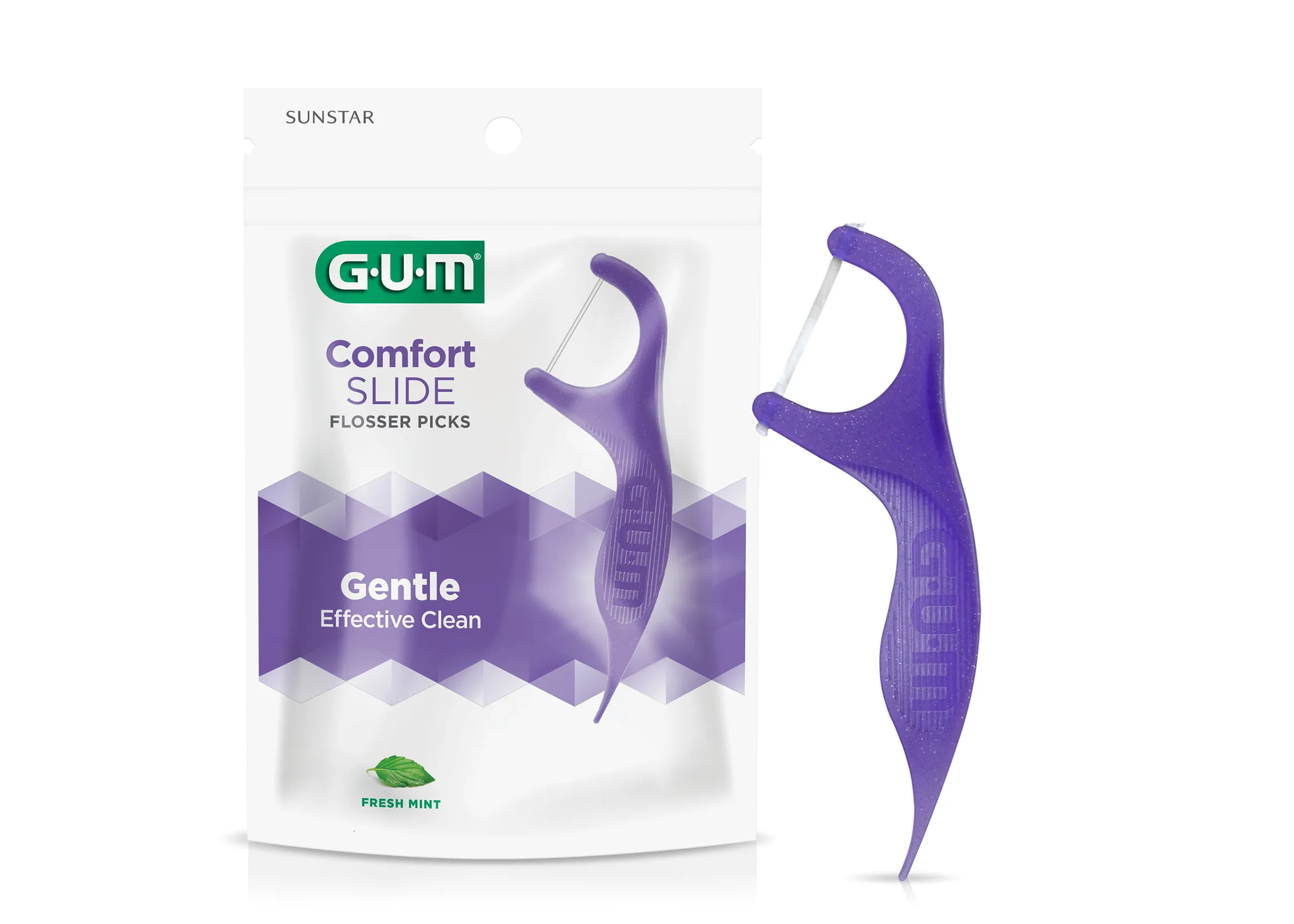 GUM Flosser Curvy Fresh Mint 2/Pack 48/Bx thumbnail 4