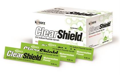 Kolorz ClearShield Fluoride Varnish, 5% NaF, Mint, 35/Pk, 799506 image