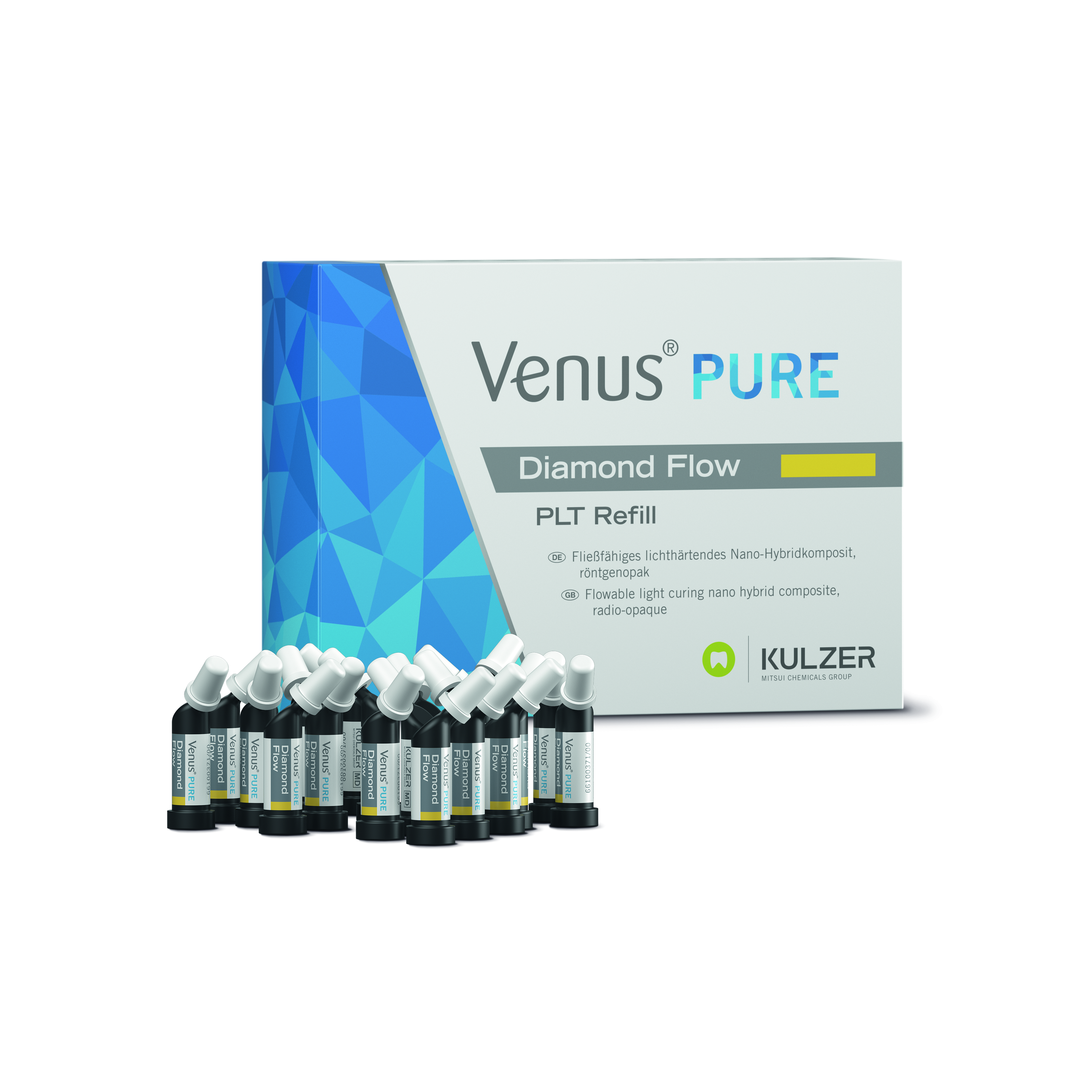 Venus Diamond Flow Flowable Composite Pure Bleach Bleach PLT Refill 20/Pk thumbnail 7