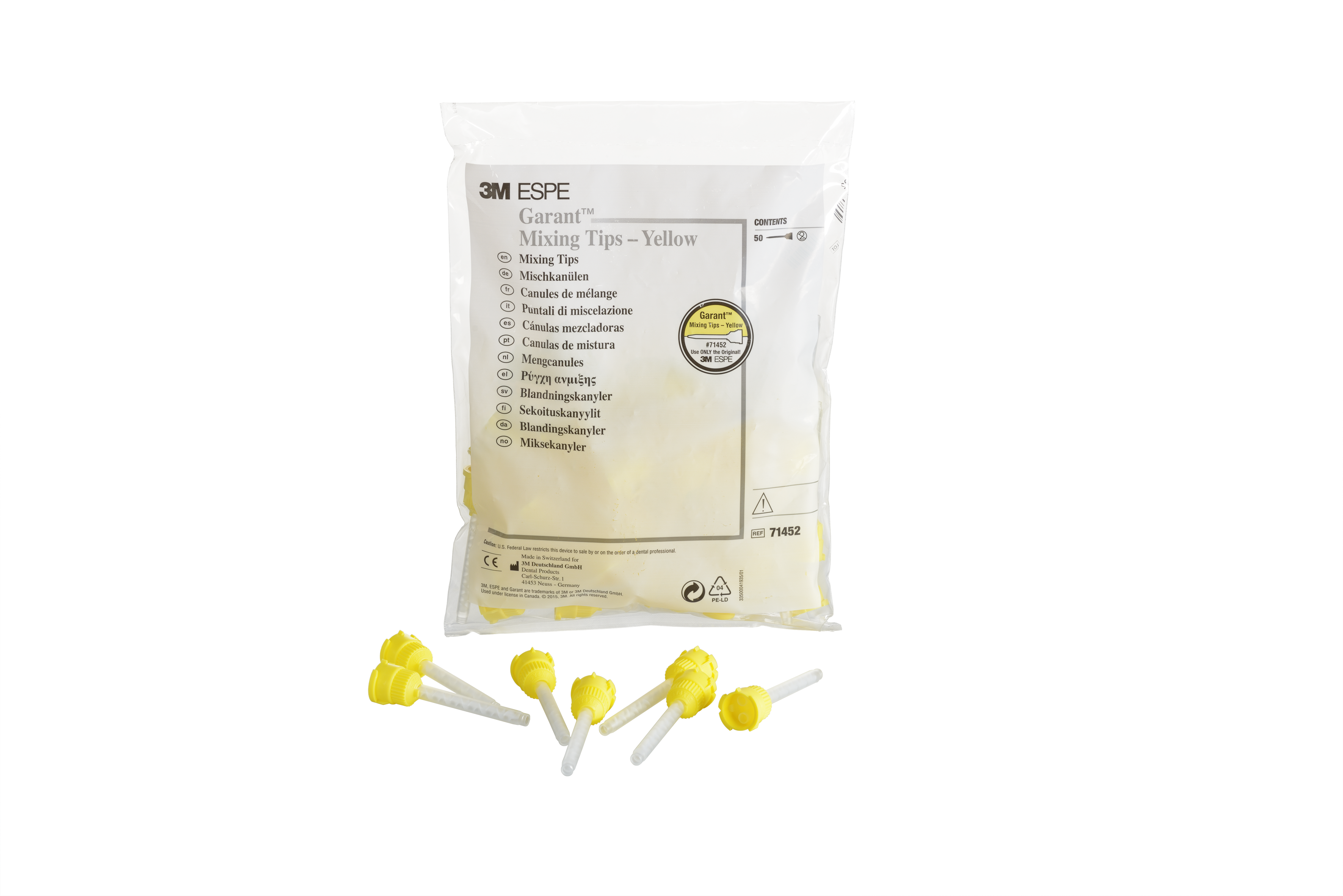 Garant Cartridge Mixing Tips, Yellow, 50/Pk thumbnail 13