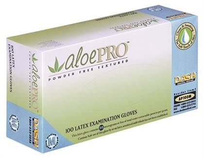 Aloepro SM/MED Latex PF Txt Gloves (100) - Aloepro SM/MED Latex PF Txt Gloves (100) - Image 1