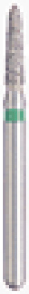 BluWhite Diamond™ Burs – FG, Coarse, Green, Cone, Curettage, 5/Pkg - # 004C, 1.6 mm Diameter, 5.8 mm Length product image