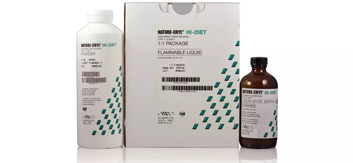 Nature-Cryl Denture Resin HI-20ET COE Light Fibered + 5Lb product image