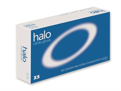 Halo Nitrile Exam Gloves Medium Dark Blue Non-Sterile thumbnail 13