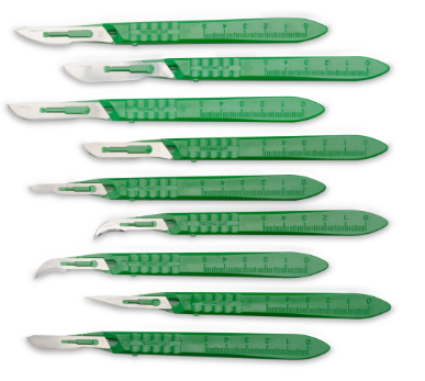 Myco Medical Stainless Steel Scalpels #12 (10) - Myco Medical Stainless Steel Scalpels #12 (10) - Image 1