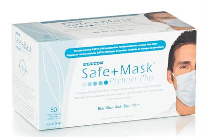 SafeMask Premier Plus Procedure Earloop, ASTM Level 2, Blue, 50/Box, 2040 thumbnail 11