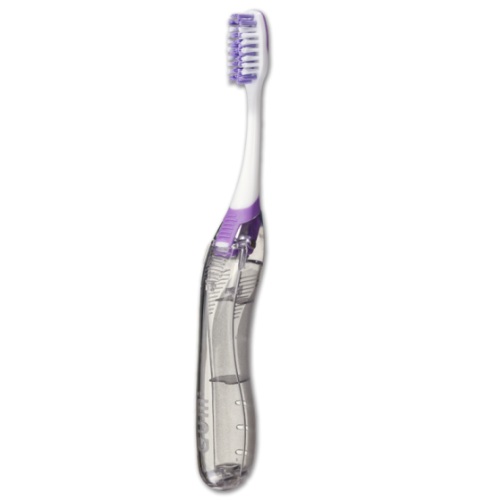 GUM Orthodontic Travel V-Trim Toothbrush Soft Compact 12/Bx thumbnail 5