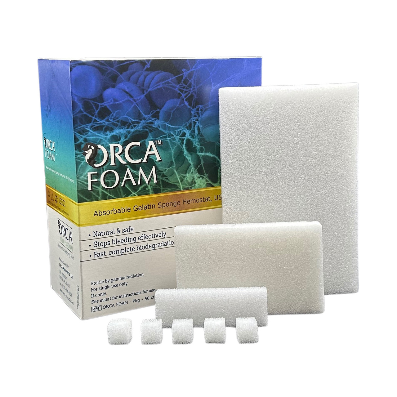 Foam Porcine Gelatin Hemostatic Sponge Sz 100 (2) - Foam Porcine Gelatin Hemostatic Sponge Sz 100 (2) - Image 1