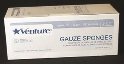 -Sponge Gauze 4X4 12-Ply - Sterile (1200) - -Sponge Gauze 4X4 12-Ply - Sterile (1200) - Image 1