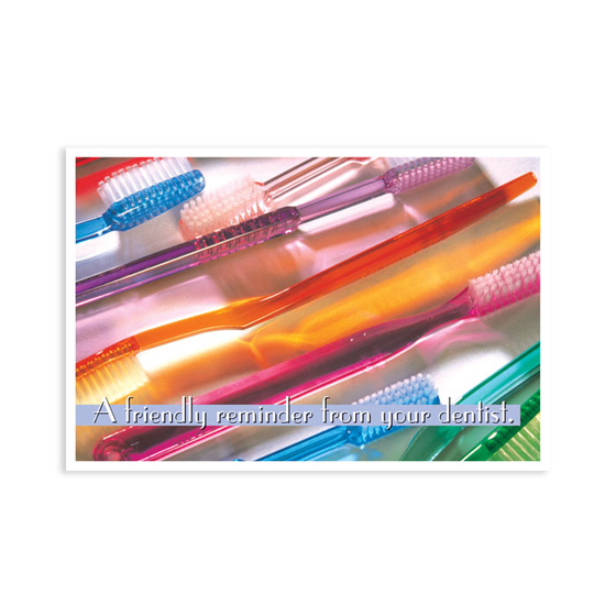 Laser 4-Up Recall Cards From Your Dentist 8.5 in x 11 in 200/Pk thumbnail 2