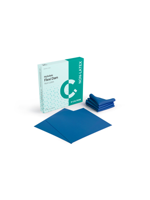 HySolate Flexi-Dam LF Dental Dam 6 in x 6 in Med Ga Bl Unflvrd Unscntd 30/Pk product image