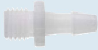 Plastic Screw Type Connector with Female-Luer on Screw End and Barbed Opposite End - Plastic Screw Type Connector with Female-Luer on Screw End and Barbed Opposite End - Image 1