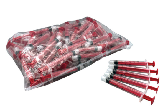 Red Luer Lock Syringe 12cc Bag of 80 thumbnail 4