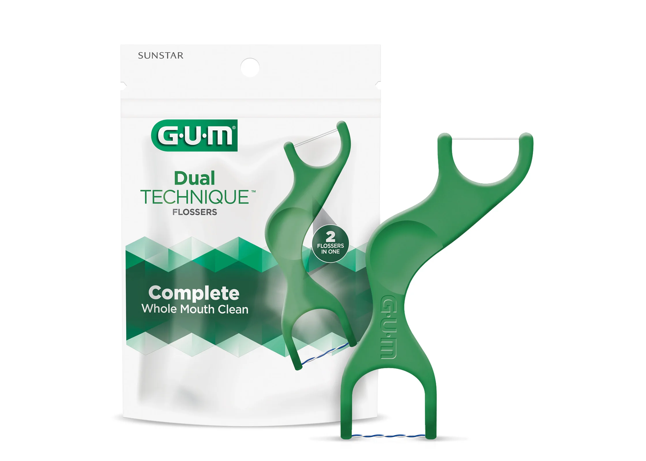 GUM Dual Technique Flosser Fresh Mint Green 48/Bx thumbnail 13