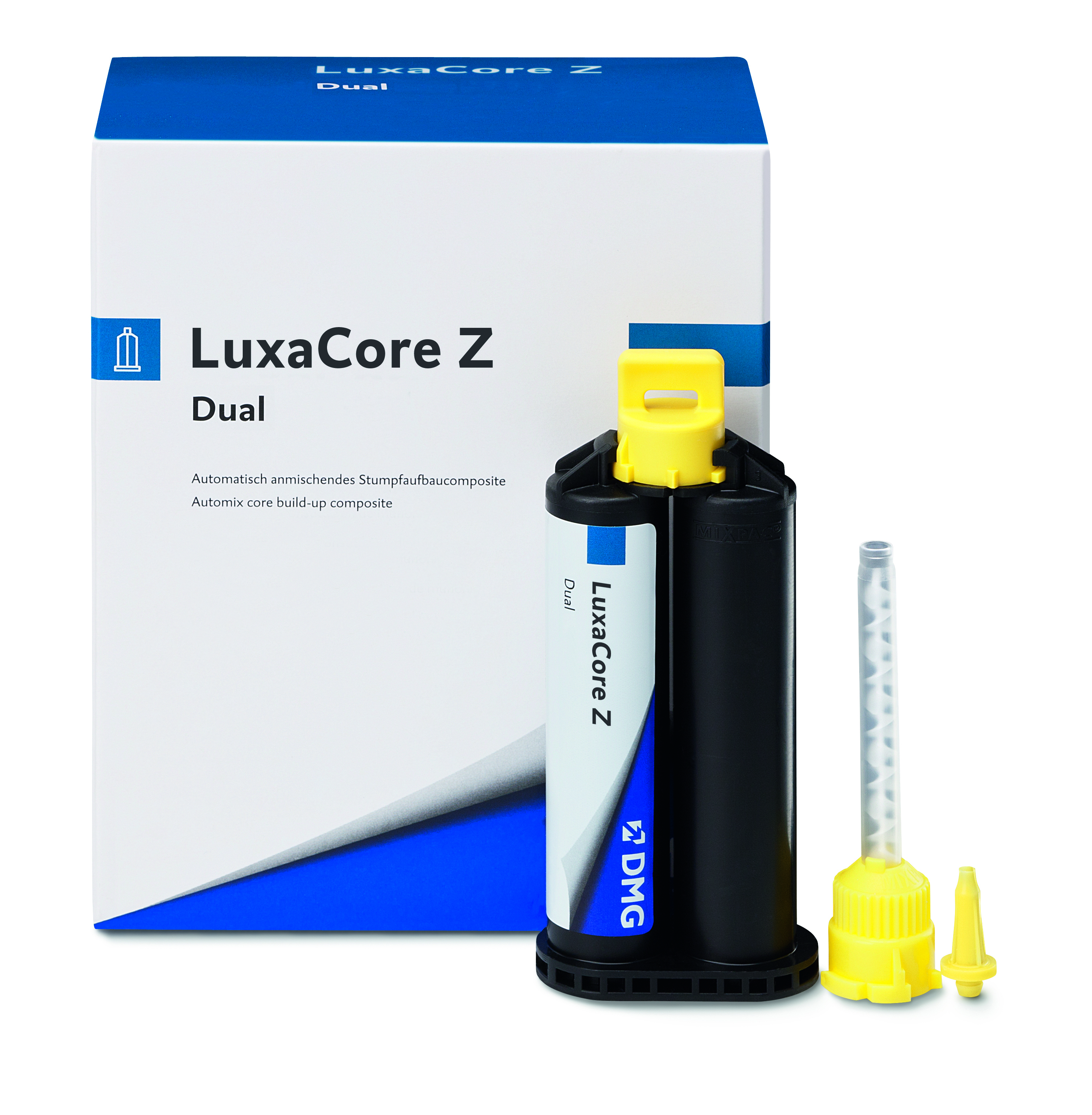 LuxaCore Z-Dual Core Build-Up Material, Automix Cartridge Kit, 50 g, Blue, 1/Pk, 213331 thumbnail 14