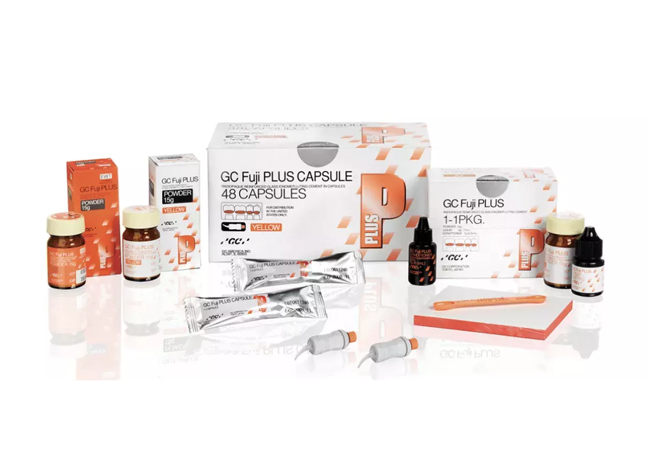 GC Fuji PLUS Resin Glass Ionomer Capsules Cement White Refill Package 48/Bx thumbnail 14