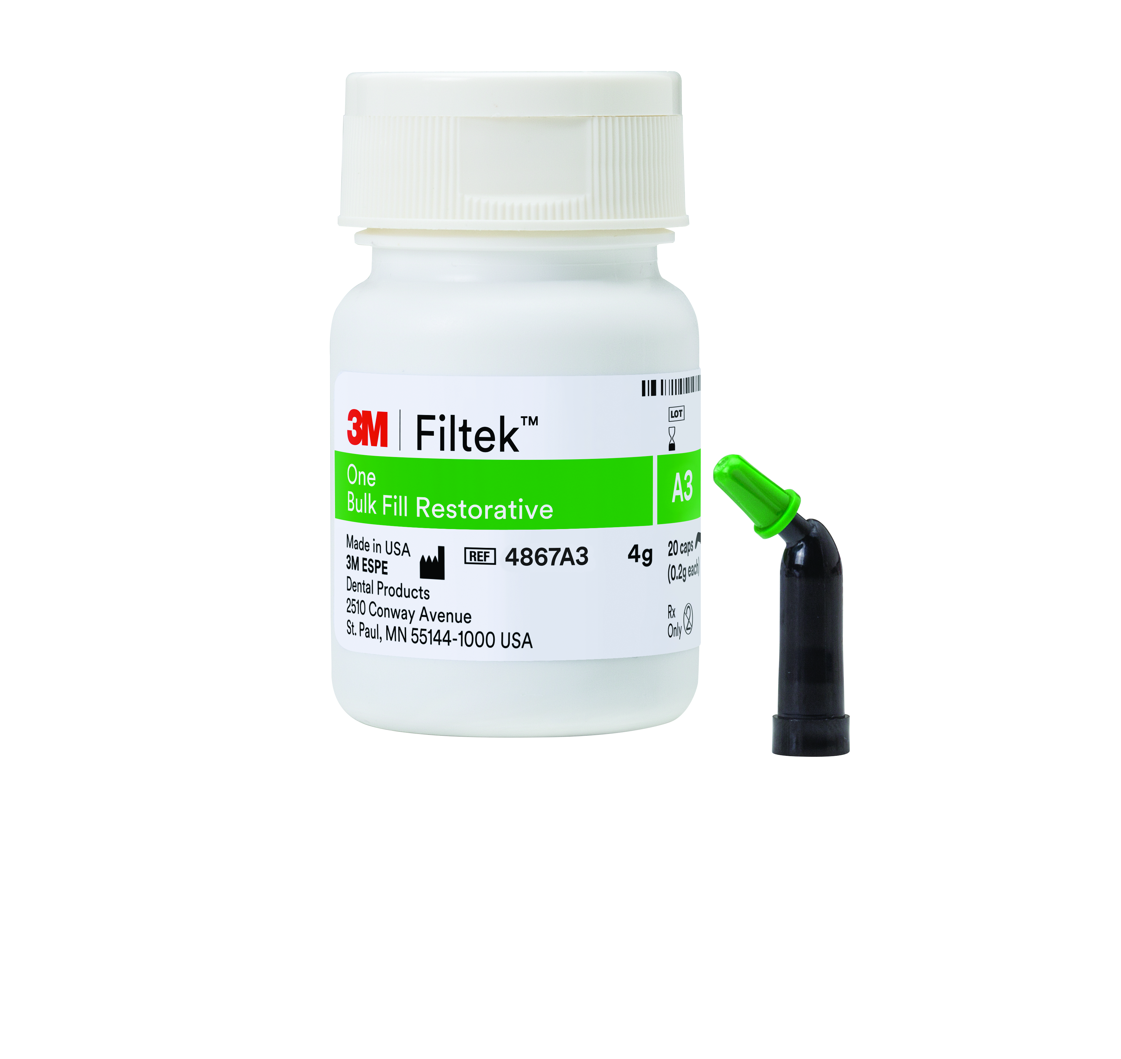 Filtek One Bulk Fill, Capsule Refill, 0.2 g, A3, 20/Pk, 4867A3 thumbnail 14
