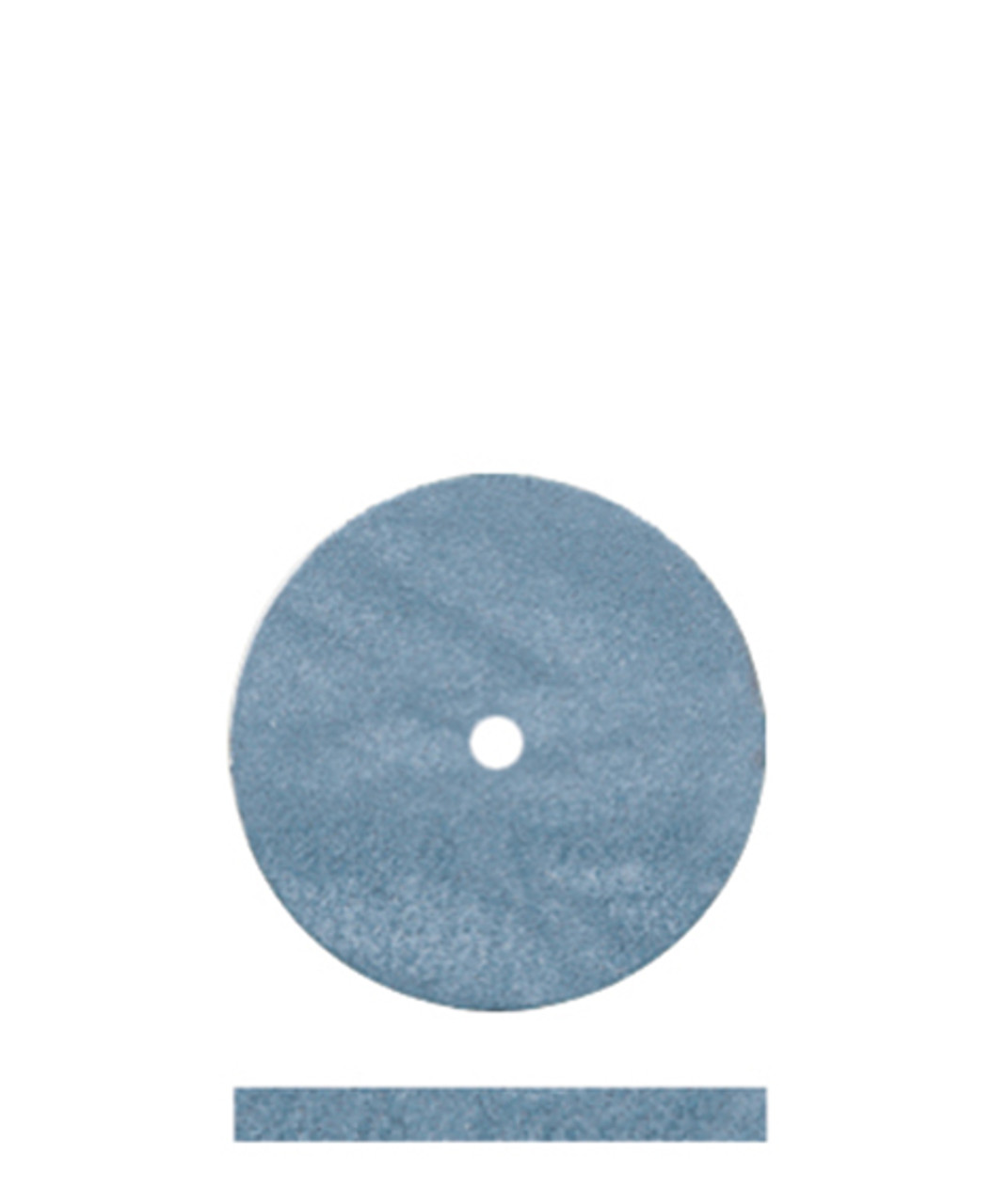 Classic Wheel Polishers, Rubber, Unmounted, Square-Edge, 5/8" x 1/16", Hi-Glaze, Blue, 100/Pk thumbnail 5