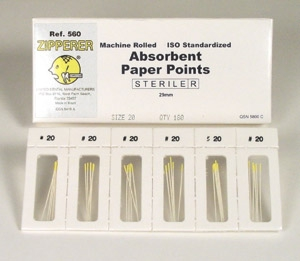 Fine Red .02 Taper Roydent Absorbent Paper Points Cell Pack of 180 thumbnail 6