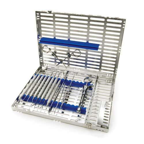 IMS Composite Cassette Stainless Steel Blue 16 Instruments Ea image