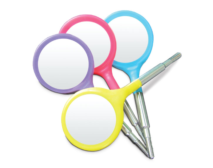 Crystal HD Double-Sided Mirror Heads, Cone Socket, # 4, Gray, 4/Pk, 50Z374 thumbnail 13