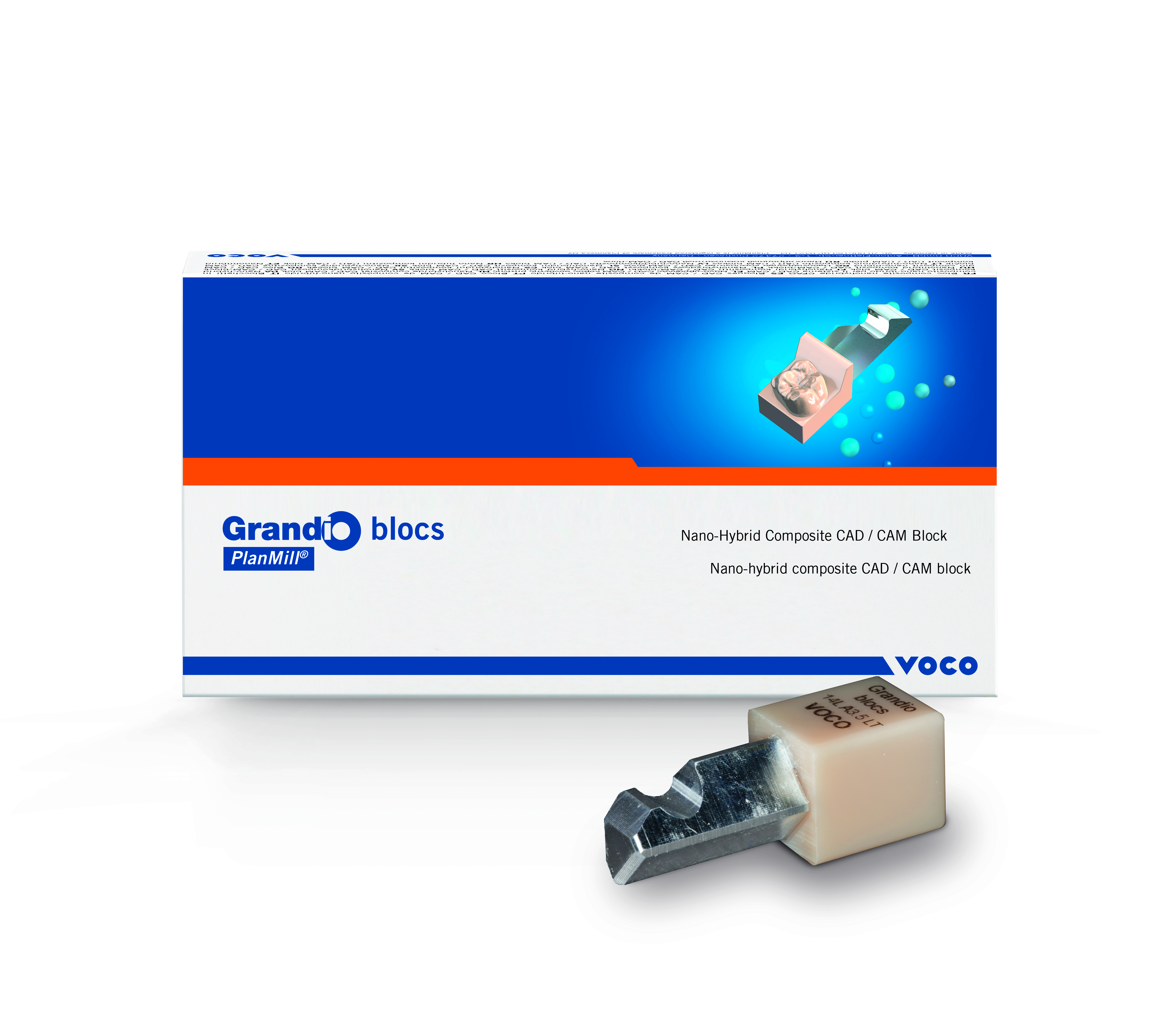 Grandio blocs HT Milling Blocks High Translucency 14L A3.5 For CEREC 5/Pk image