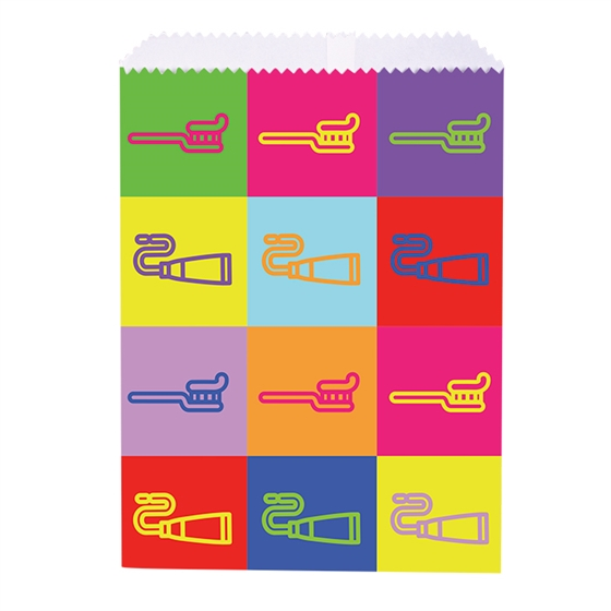 1 Sided Bags Dental Pop Art White 100/Pk product image