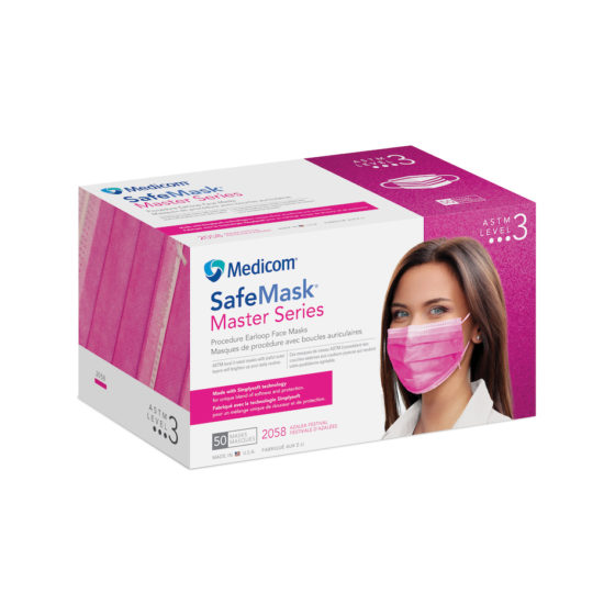 SafeMask Master Series Procedure Earloop, ASTM Level 3, Azalea Festival, 50/Box, 2058 thumbnail 15