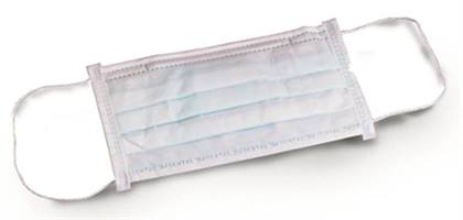 Earloop Face Masks, ASTM Level 1, Fluid Resistant, Blue, 50/Pk - Earloop Face Masks, ASTM Level 1, Fluid Resistant, Blue, 50/Pk - Image 1