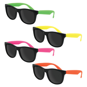 Toy Sunglasses Assorted Neon Sides 12/Pk product image