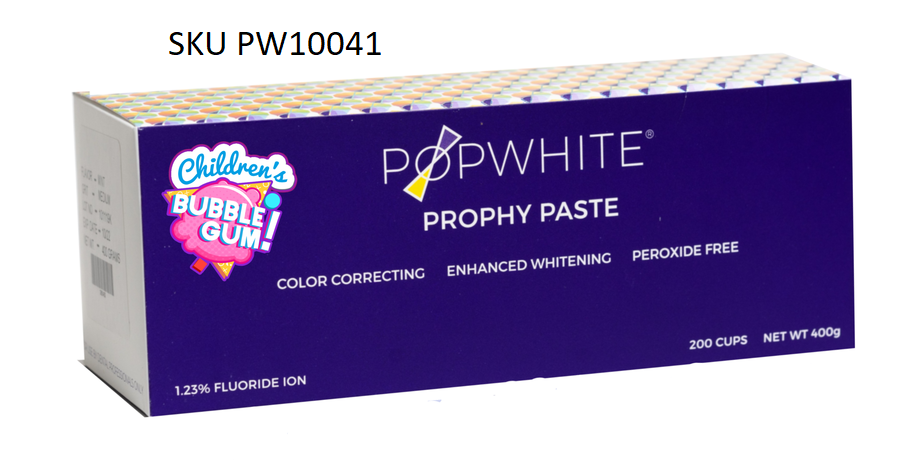 PopWhite Power of Purple Prophy Paste for Children Bubblegum Flavor Box of 200 image
