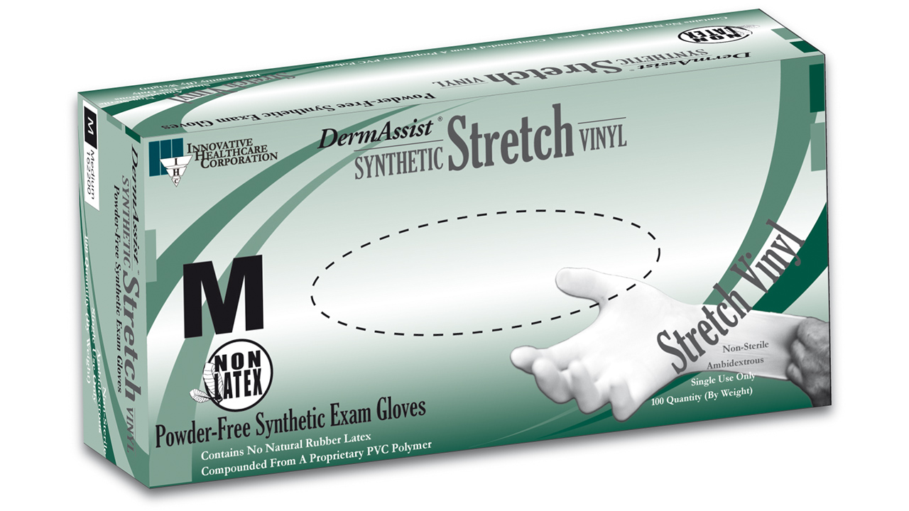 Dermassist SM Stretch Vinyl Gloves (100) product image