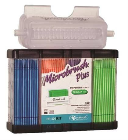 Microbrush Plus Refill Fine Pink/Yellow (400) - Microbrush Plus Refill Fine Pink/Yellow (400) - Image 1