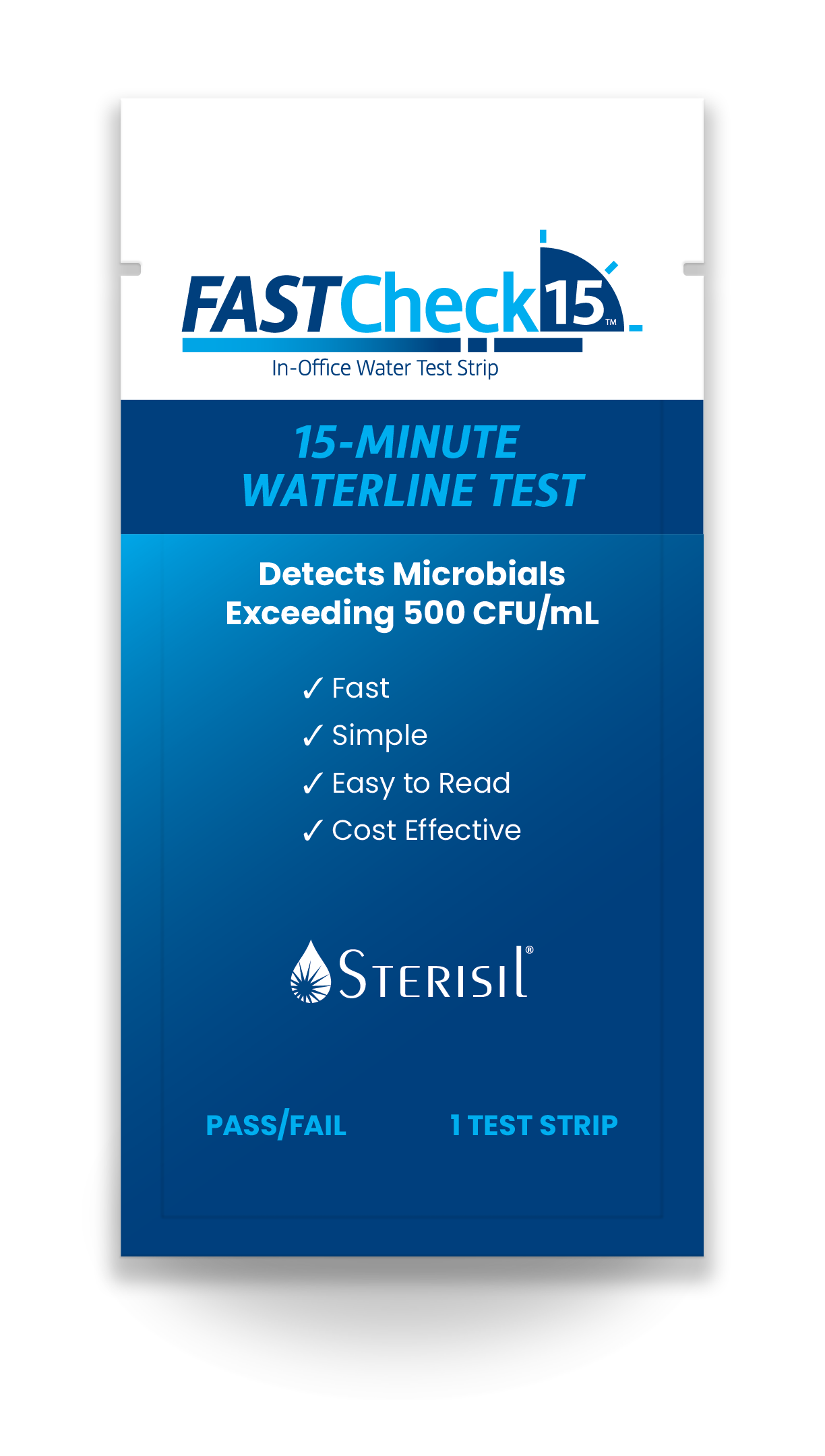 Sterisil FastCheck 15, In-Office Water Test Strips, 6/Pk, FC15-6 product image
