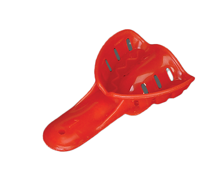 Excellent Colors Ortho Impression Trays - Perforated, # 1 Small Upper, Child, Red, 25/Pk, ITO-1U thumbnail 11