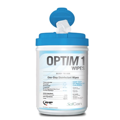 Optim 1 Surface Wipe Cleaner & Disinfectant X-Large Canister 60/Cn product image