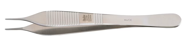 Angled Adson Dressing Forceps 4-3/4" thumbnail 3