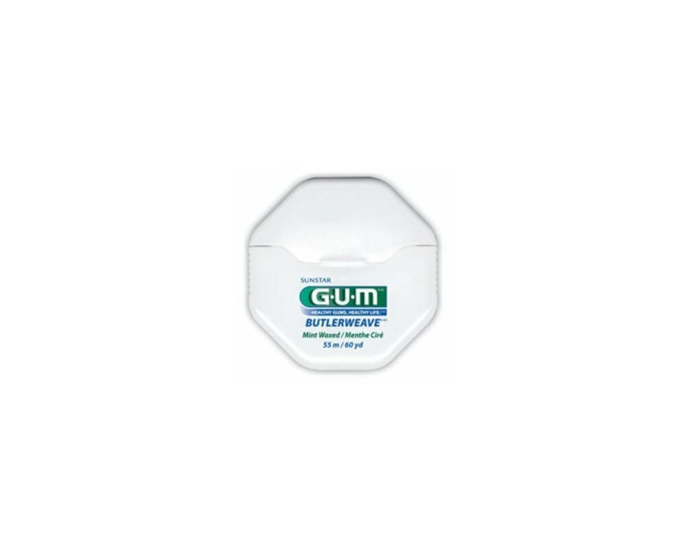 GUM ButlerWeave Waxed Floss Mint 60YD (12) thumbnail 2