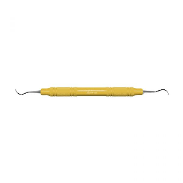 Sickle Scaler, # 14-15 Jacquette, Posterior, EagleLite, Resin, 3/8", Yellow, 1/Pk, AESJ14-15X thumbnail 8