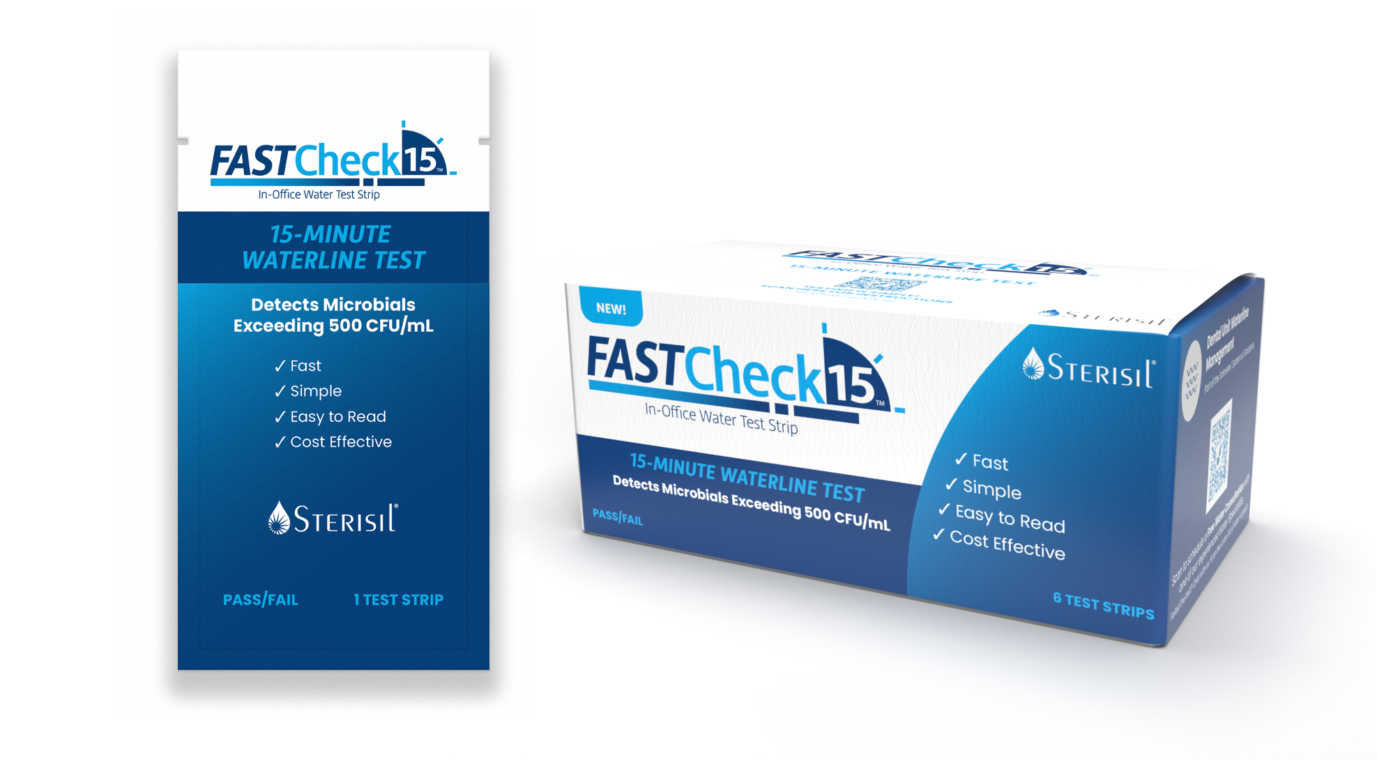 Sterisil FastCheck 15, In-Office Water Test Strips, 6/Pk, FC15-6 thumbnail 6