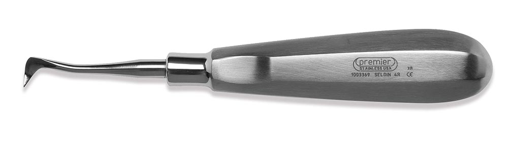 Elevator, Seldin, Right, Single-End, Large Stainless Steel Handle, # 4R, 1/Pk, 1003369 thumbnail 5