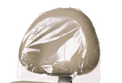 Plastic Headrest Covers, 11" x 9.5", Clear, 250/Pk, 3511 thumbnail 13